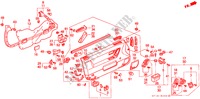 TUERVERKLEIDUNG(1) für Honda PRELUDE 2.0SI 2 Türen 4 gang automatikgetriebe 1988