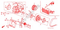KLIMAANLAGE (KOMPRESSOR) für Honda CIVIC DX 1200 3 Türen 5 gang-Schaltgetriebe 1988