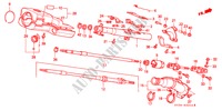 LENKSAEULE(2) für Honda CIVIC DX 1300 3 Türen 5 gang-Schaltgetriebe 1988
