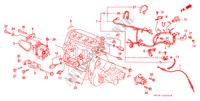 MOTORKABELBAUM/ KLAMMER für Honda CIVIC DX 1300 3 Türen 5 gang-Schaltgetriebe 1990