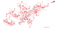 UNTERER ARM, HINTEN für Honda CIVIC GL 3 Türen 5 gang-Schaltgetriebe 1988