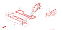 HINTERE ABLAGE/KOFFERRAUMSEITE ZIERRAHMEN für Honda CIVIC GL 4 Türen 4 gang automatikgetriebe 1989