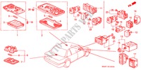 INNENLEUCHTE/SCHALTER für Honda CIVIC DX 1300 4 Türen 5 gang-Schaltgetriebe 1990