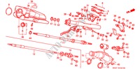 LENKSAEULE(4) (NEIGUNG) für Honda CIVIC GL 4 Türen 5 gang-Schaltgetriebe 1991