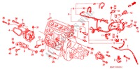 MOTORKABELBAUM/KLAMMER für Honda CIVIC GL 4 Türen 5 gang-Schaltgetriebe 1988