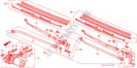 WINDSCHUTZSCHEIBENWISCHER(2) für Honda CIVIC DX 1200 4 Türen 5 gang-Schaltgetriebe 1988
