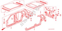 GEHAEUSESTRUKTUR(3) für Honda CIVIC SHUTTLE GL 5 Türen 4 gang automatikgetriebe 1991