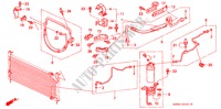 KLIMAANLAGE (SCHLAEUCHE/LEITUNGEN) (2) für Honda CIVIC SHUTTLE GL 5 Türen 5 gang-Schaltgetriebe 1988