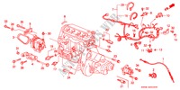 MOTORKABELBAUM/KLAMMER für Honda CIVIC SHUTTLE GL 5 Türen 4 gang automatikgetriebe 1991
