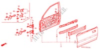 TUERTAFELN, VORNE für Honda CIVIC SHUTTLE GL 5 Türen 5 gang-Schaltgetriebe 1990