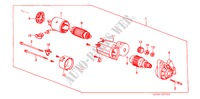 ANLASSER(DENSO) (1) für Honda CONCERTO DX     NEW ZEALAND 5 Türen 5 gang-Schaltgetriebe 1991