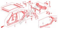 AUSSENBLECHE(4D) für Honda CONCERTO EX 4 Türen 5 gang-Schaltgetriebe 1989