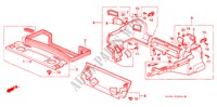 HINTERE ABLAGE/SEITENVERKLEIDUNG (4D) für Honda CONCERTO EX 4 Türen 5 gang-Schaltgetriebe 1991