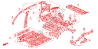 INNENBLECHE(4D) für Honda CONCERTO EX-I 4 Türen 4 gang automatikgetriebe 1991