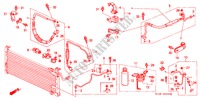 KLIMAANLAGE (SCHLAEUCHE/LEITUNGEN) für Honda CONCERTO EX 5 Türen 4 gang automatikgetriebe 1991