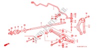 STABILISATOR, VORNE/ UNTERER ARM, VORNE für Honda CONCERTO DX     NEW ZEALAND 5 Türen 5 gang-Schaltgetriebe 1991