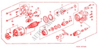 ANLASSER (MITSUBISHI) für Honda VIGOR STD 4 Türen 4 gang automatikgetriebe 1993