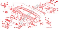 INSTRUMENTENBRETT(1) für Honda VIGOR STD 4 Türen 5 gang-Schaltgetriebe 1994