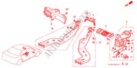 KANAL(2) für Honda VIGOR STD 4 Türen 4 gang automatikgetriebe 1994
