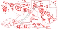 KOMBISCHALTER(2) für Honda VIGOR STD 4 Türen 4 gang automatikgetriebe 1993