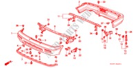 STOSSFAENGER(2) für Honda VIGOR STD 4 Türen 4 gang automatikgetriebe 1993