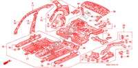 GEHAEUSESTRUKTUR(2) für Honda ACCORD EXI 4 Türen 4 gang automatikgetriebe 1991