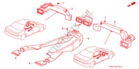 HEIZUNGSSCHACHT(1) für Honda ACCORD EXI 4 Türen 4 gang automatikgetriebe 1991