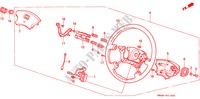 LENKRAD(1) für Honda ACCORD EXI 4 Türen 4 gang automatikgetriebe 1991