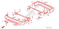 STOSSFAENGER(1) für Honda ACCORD EXI 4 Türen 4 gang automatikgetriebe 1992