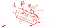 ZYLINDERKOPFDECKEL für Honda ACCORD EXI 4 Türen 4 gang automatikgetriebe 1991