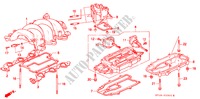 ANSAUGKRUEMMER für Honda LEGEND LEGEND 4 Türen 5 gang-Schaltgetriebe 1994