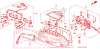 HECKLEUCHTE(1) für Honda LEGEND LEGEND 4 Türen 4 gang automatikgetriebe 1993