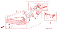 KOMBINATIONSLEUCHTE für Honda LEGEND LEGEND 4 Türen 4 gang automatikgetriebe 1994