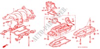 ANSAUGKRUEMMER für Honda LEGEND COUPE LEGEND 2 Türen 4 gang automatikgetriebe 1991