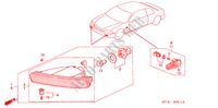 KOMBINATIONSLEUCHTE (RH) für Honda LEGEND COUPE LEGEND 2 Türen 4 gang automatikgetriebe 1995