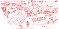 KOMBISCHALTER(LH) für Honda LEGEND COUPE LEGEND 2 Türen 4 gang automatikgetriebe 1993