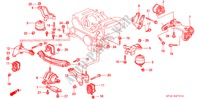 MOTORBEFESTIGUNGEN (93/94/95) für Honda LEGEND COUPE LEGEND 2 Türen 4 gang automatikgetriebe 1993