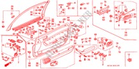 TUERVERKLEIDUNG, VORNE für Honda LEGEND COUPE LEGEND 2 Türen 4 gang automatikgetriebe 1993