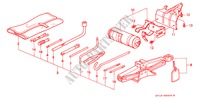 WERKZEUGE/WAGENHEBER für Honda LEGEND COUPE LEGEND 2 Türen 4 gang automatikgetriebe 1991