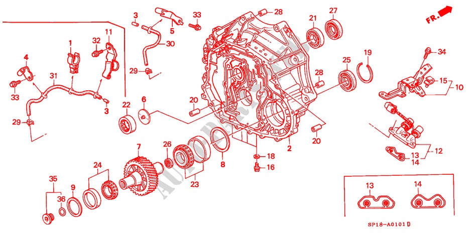 DREHMOMENTWANDLERGEHAEUSE(2) für Honda LEGEND COUPE LEGEND 2 Türen 4 gang automatikgetriebe 1992