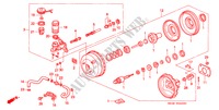 HAUPTBREMSZYLINDER/ MASTER POWER(1) für Honda CIVIC CRX SI-T 2 Türen 5 gang-Schaltgetriebe 1995