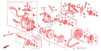 KLIMAANLAGE (KOMPRESSOR)(HADSYS) für Honda CIVIC CRX VTI 2 Türen 5 gang-Schaltgetriebe 1995