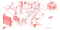 KLIMAANLAGE (SCHLAEUCHE/LEITUNGEN)(2) für Honda CIVIC CRX SIR-T 2 Türen 5 gang-Schaltgetriebe 1995