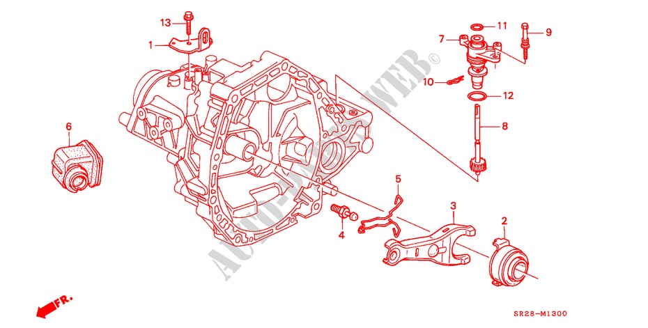 KUPPLUNGSFREIGABE(2) für Honda CIVIC CRX SIR-T 2 Türen 5 gang-Schaltgetriebe 1992