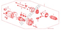 ANLASSER(DENSO) (1) für Honda CIVIC SI 3 Türen 5 gang-Schaltgetriebe 1993