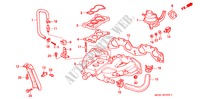 ANSAUGKRUEMMER (VERGASER 1)(1) für Honda CIVIC EX 3 Türen 4 gang automatikgetriebe 1994