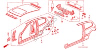 GEHAEUSESTRUKTUR(3) für Honda CIVIC SI 3 Türen 5 gang-Schaltgetriebe 1993