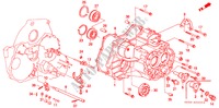 GETRIEBEGEHAEUSE(1) für Honda CIVIC EX 3 Türen 4 gang automatikgetriebe 1995