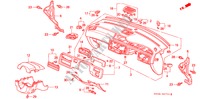 INSTRUMENTENBRETT(2) für Honda CIVIC SI 3 Türen 5 gang-Schaltgetriebe 1993