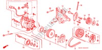 KLIMAANLAGE(KOMPRESSOR) (HADSYS) für Honda CIVIC GLI 3 Türen 4 gang automatikgetriebe 1995